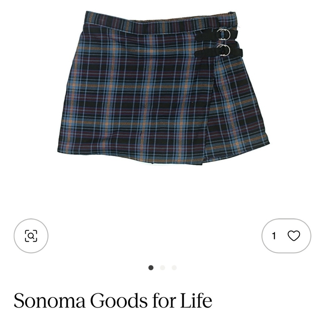 Plaid Skort